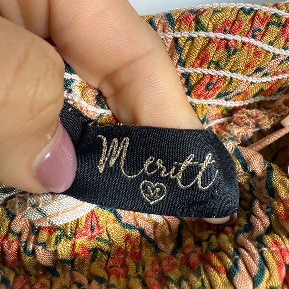 Bohemian‎ Paisley Romper with Tie Straps-Med. - Picture 8 of 8